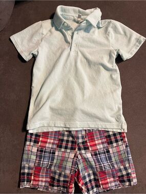 Jack & Janie Polo + Plaid Short bundle pack